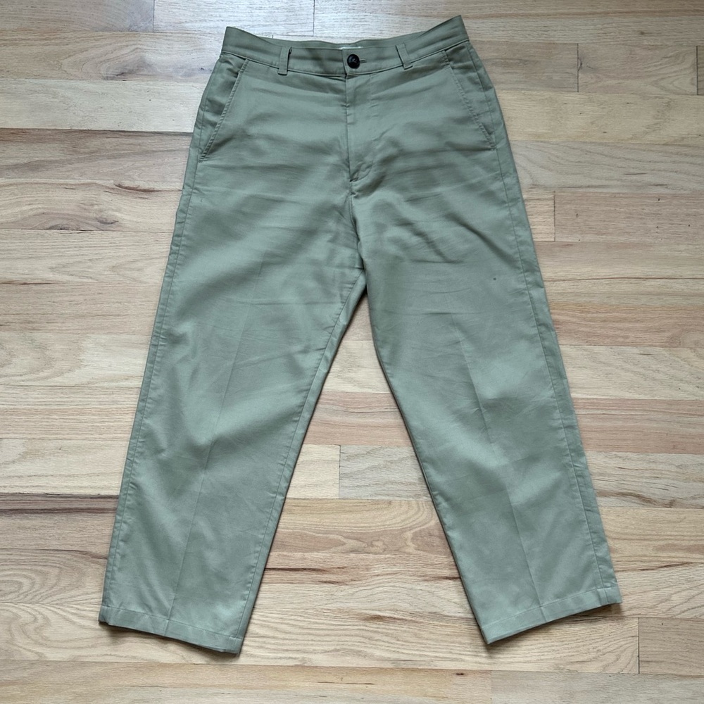 COS Khaki Men Pant 31 Wide Cropped Pant